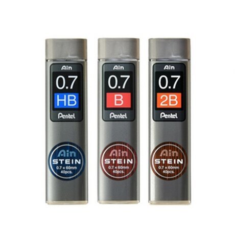 激安價😮Pentel 0.7mm 鉛芯 #C277 40支庄 (HB/2B)