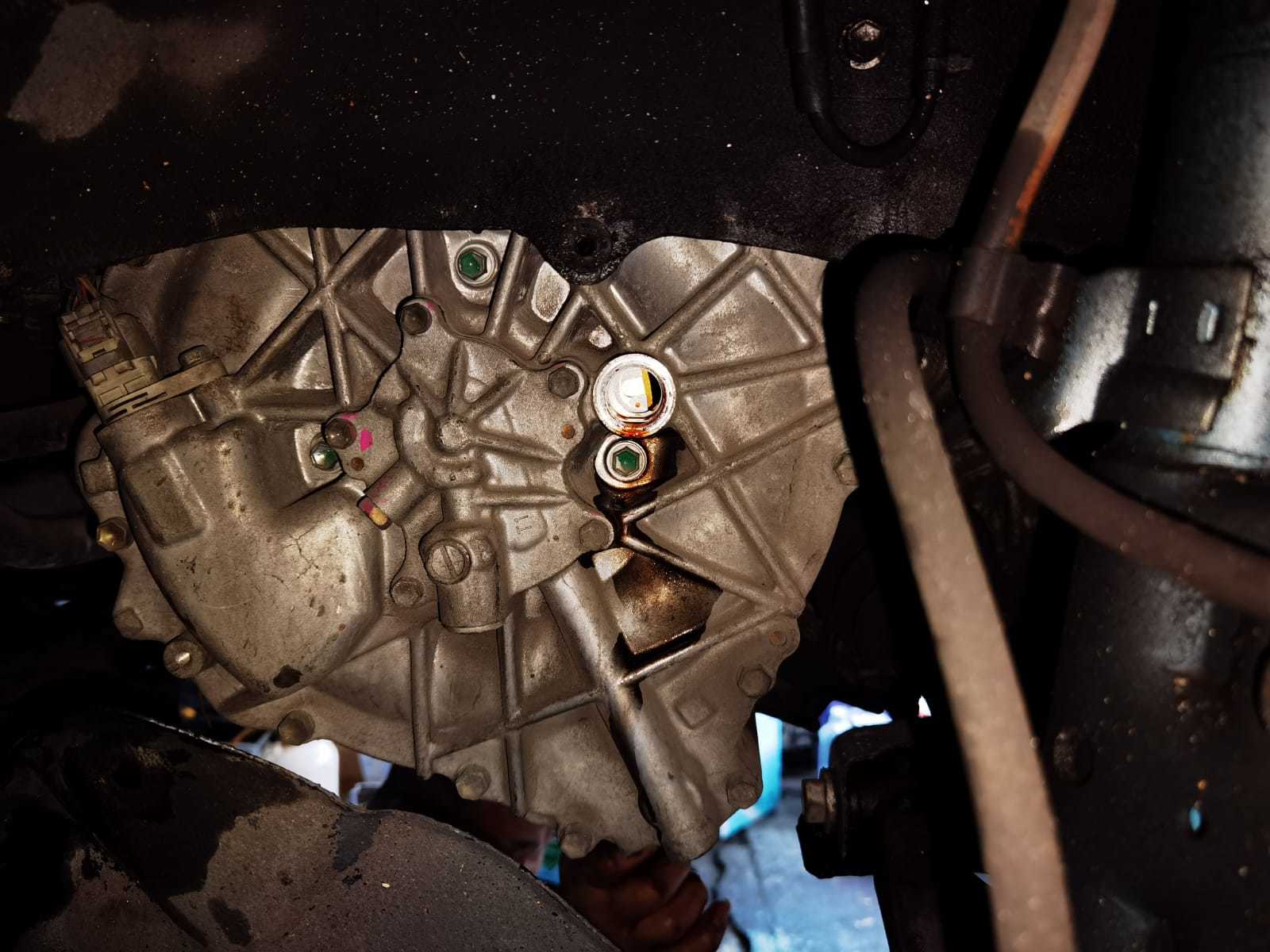 replace transmission fluid with mixture