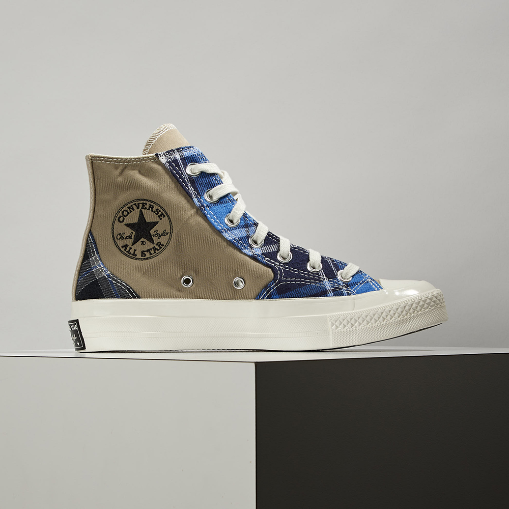 Converse 1970 Chuck Taylor All Star '70 格紋拼接高筒休閒鞋