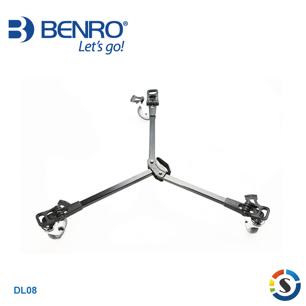 BENRO百諾 DL08 貓爪式攝影三腳架滑輪