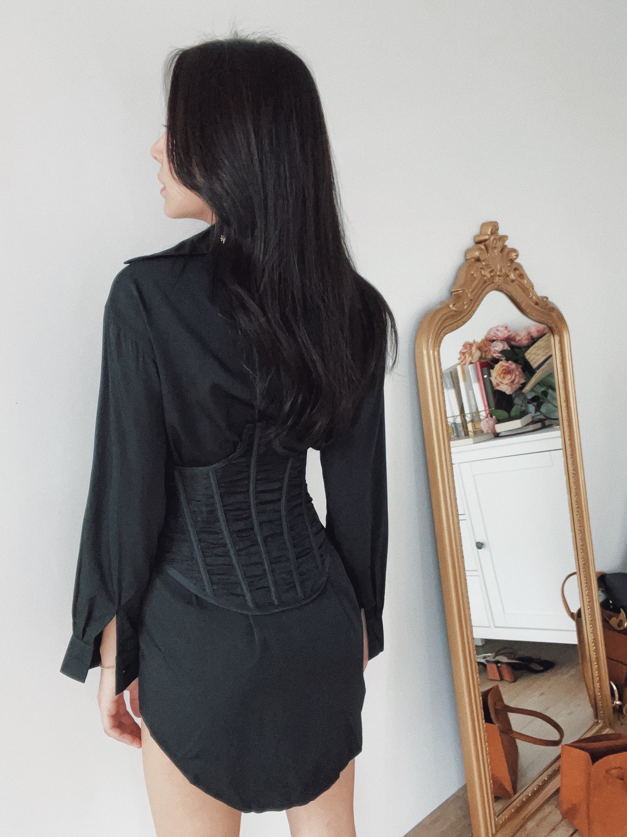 Open arms 馬甲綁帶襯衫