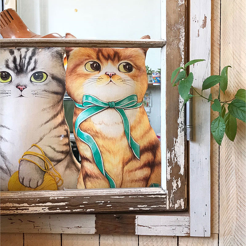 毛線球好朋友定位布(一幅)【版權布】