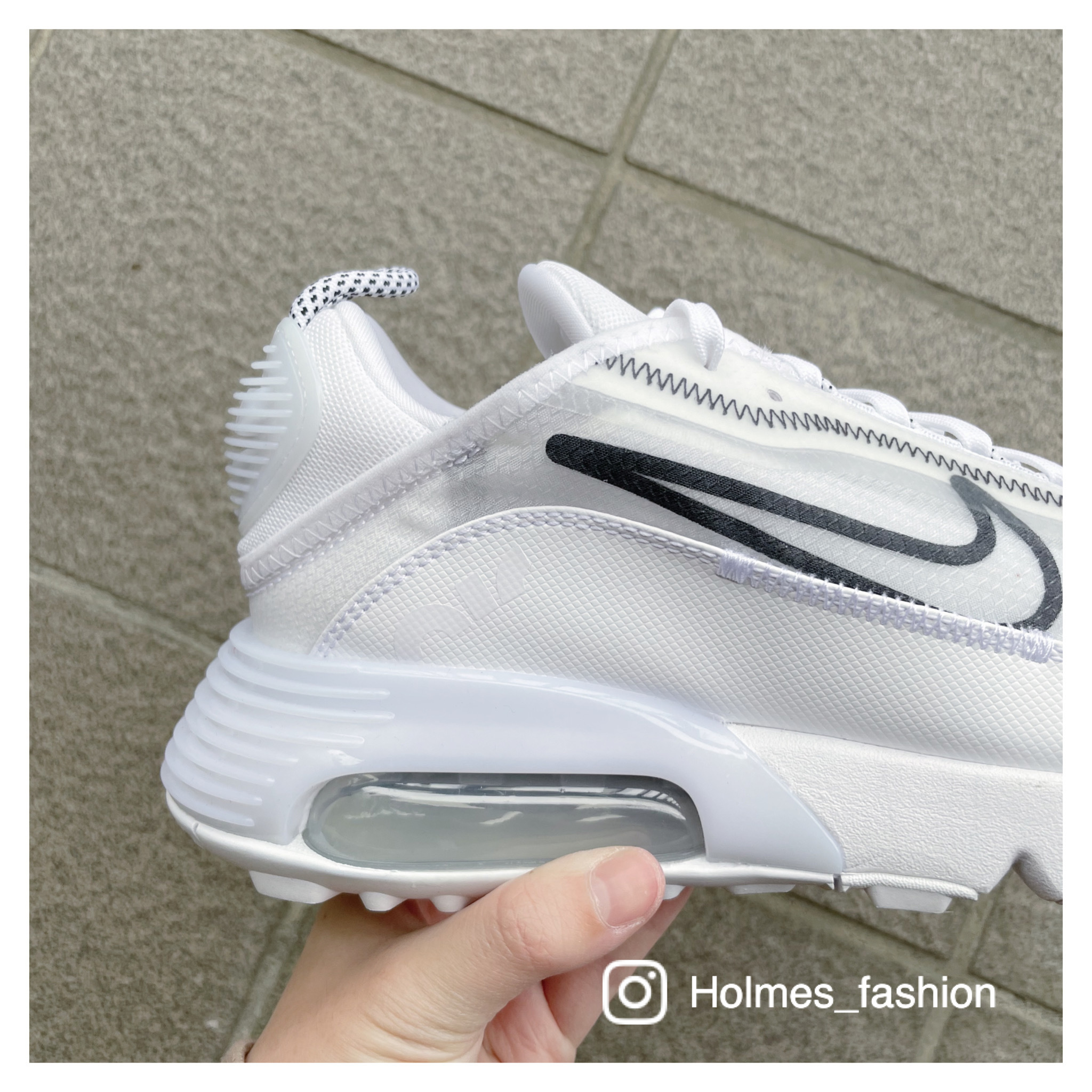 Holmes】NIKE AIR MAX 2090 氣墊休閒全白CK2612-100 24.5CM