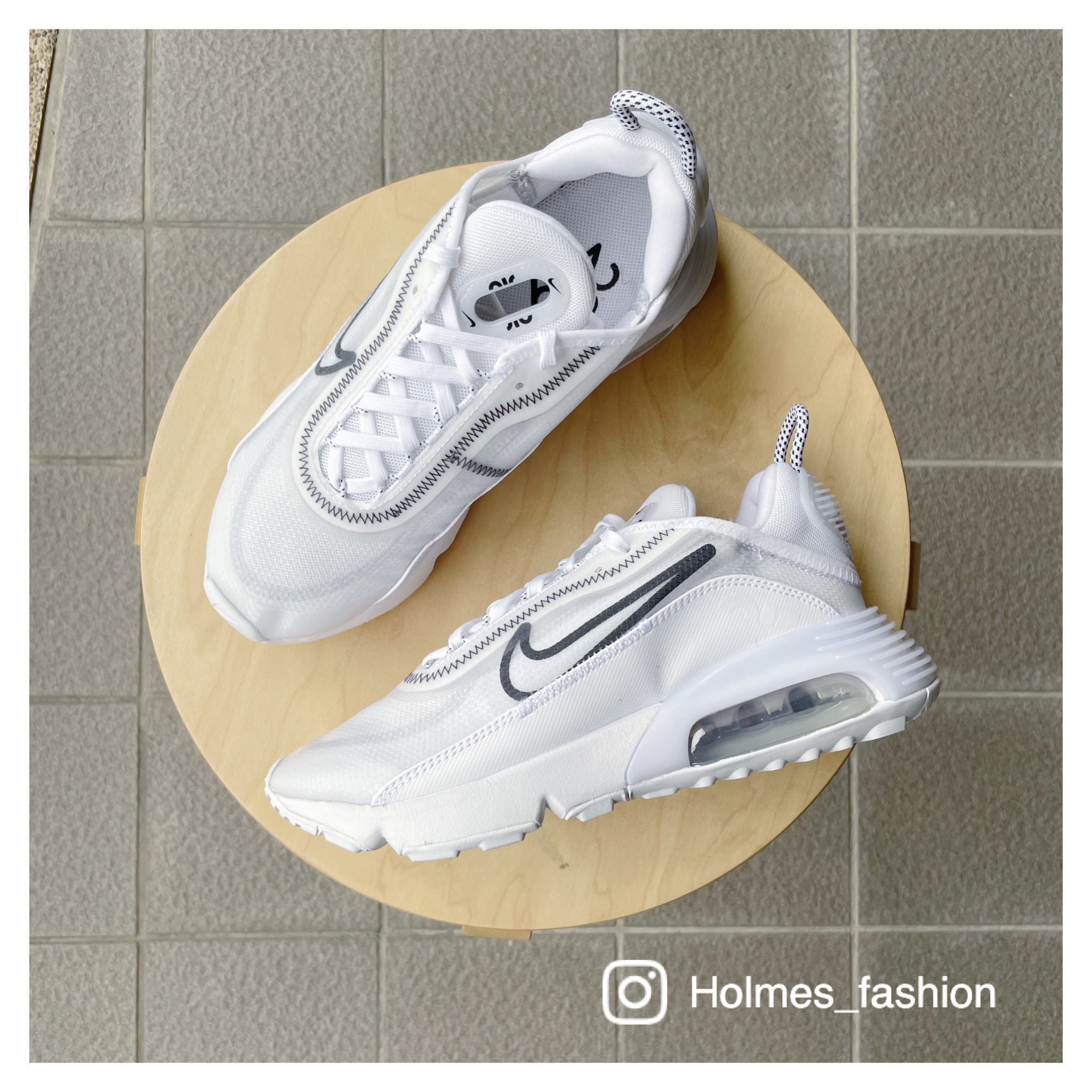 Holmes】NIKE AIR MAX 2090 氣墊休閒全白CK2612-100 24.5CM