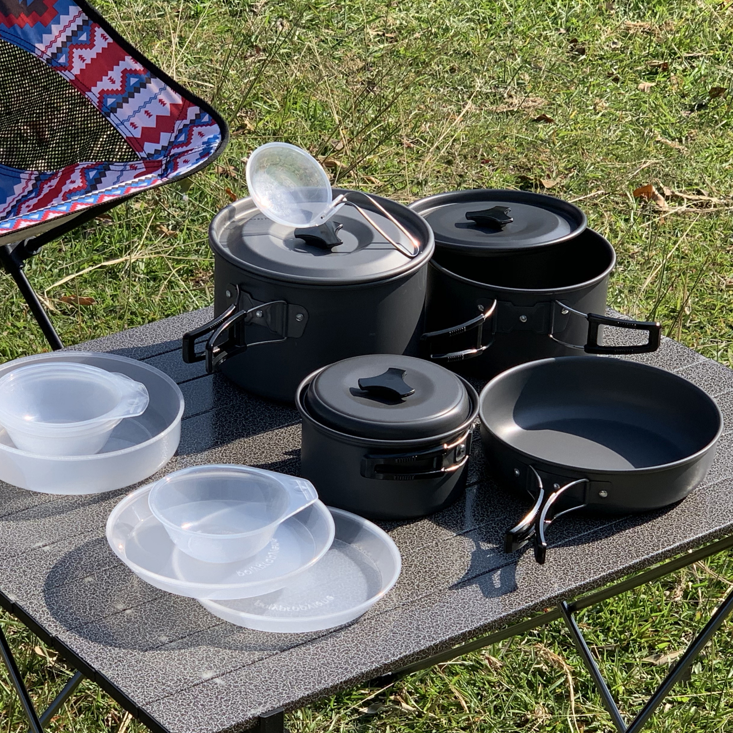 戶外輕旅行煑食鍋具 Cookset | 附送收納袋 (逢星期日截單後7-14個工作天發貨)