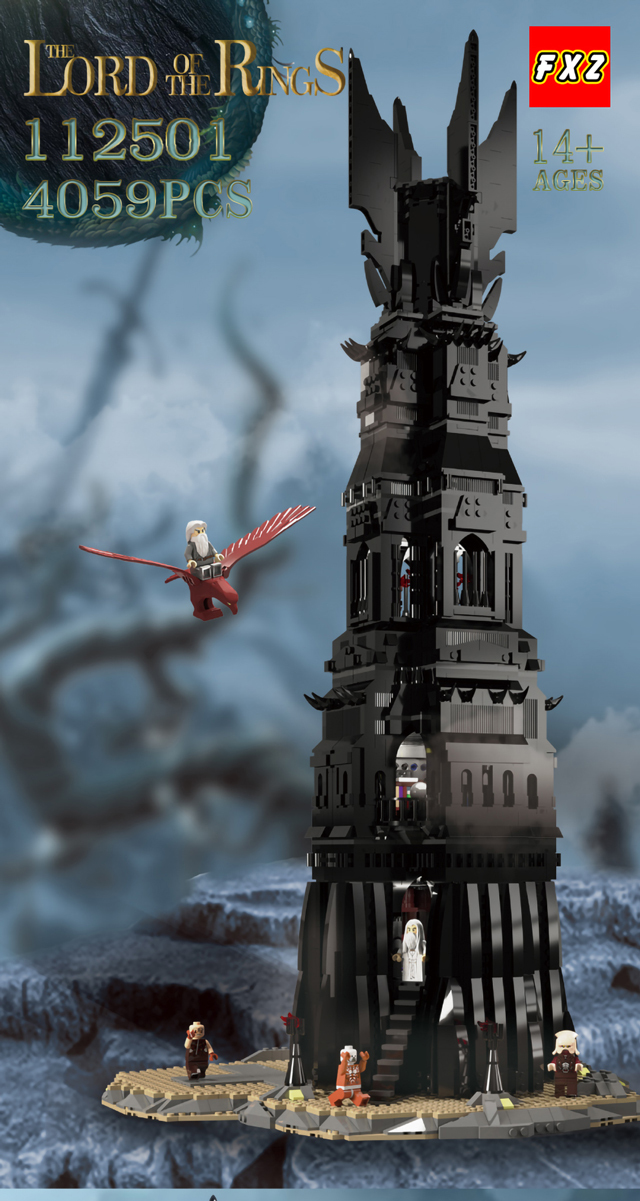 Pinnacle of Orthanc Lord of the Rings Building Set NO BOX NA18010