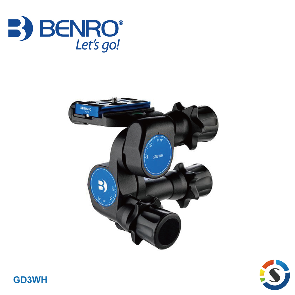 BENRO百諾 GD3WH 專業攝影三向齒輪雲台
