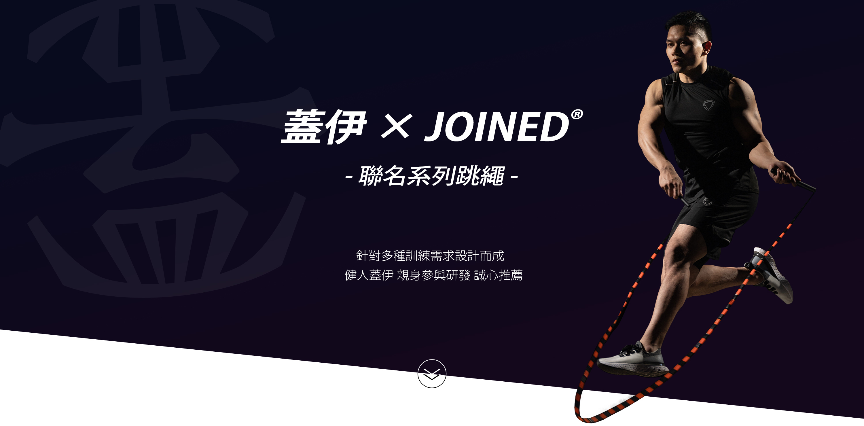 蓋伊使用TeamJoined聯名跳繩