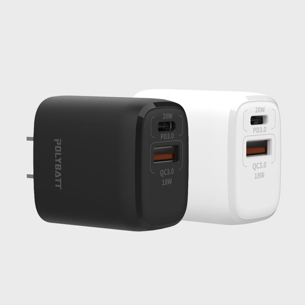 POLYBATT  雙模式 快充 電源充電器 20W PD+QC快充 IPHONE Android 皆適用