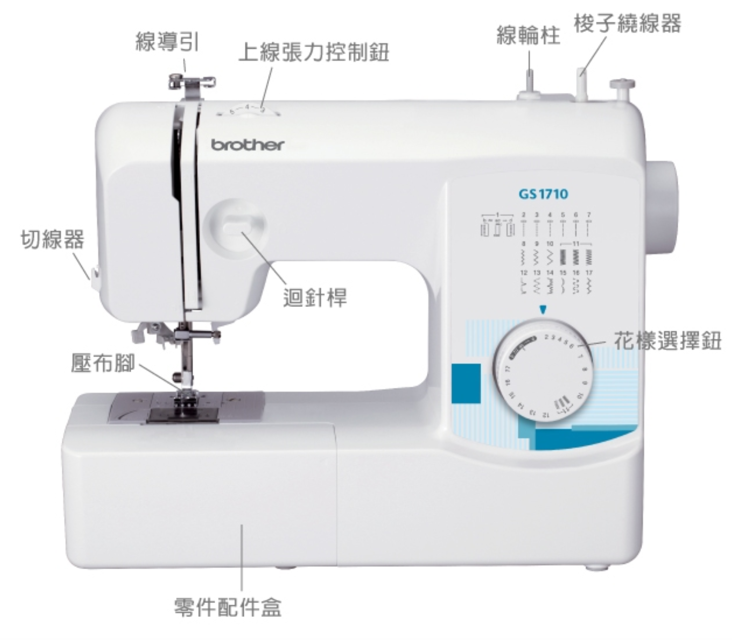 『brother』 GS-1710（贈桌板）