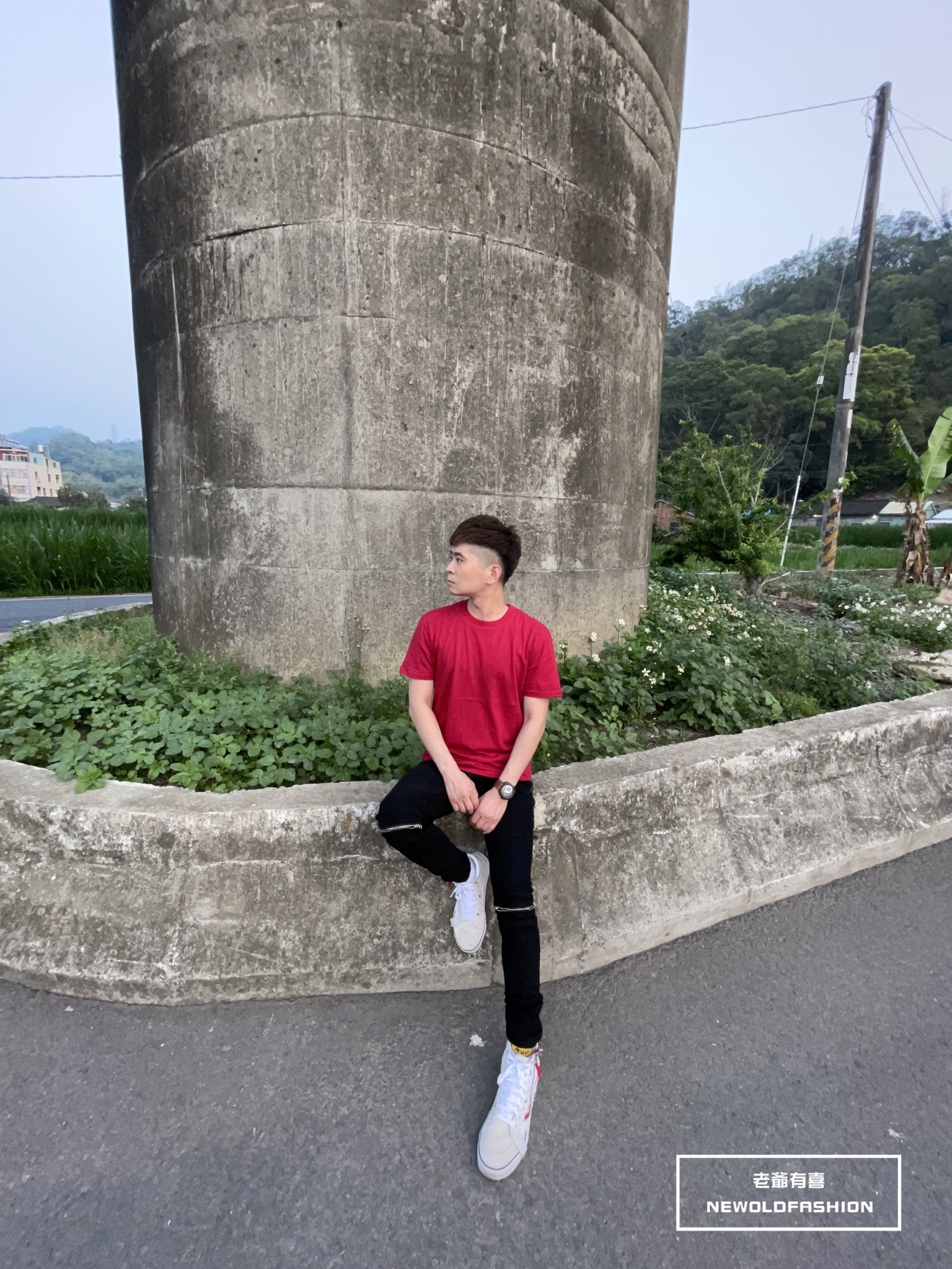 『熱銷到貨』重磅UPF50+超高防護係數素色短Ｔ恤-深紅