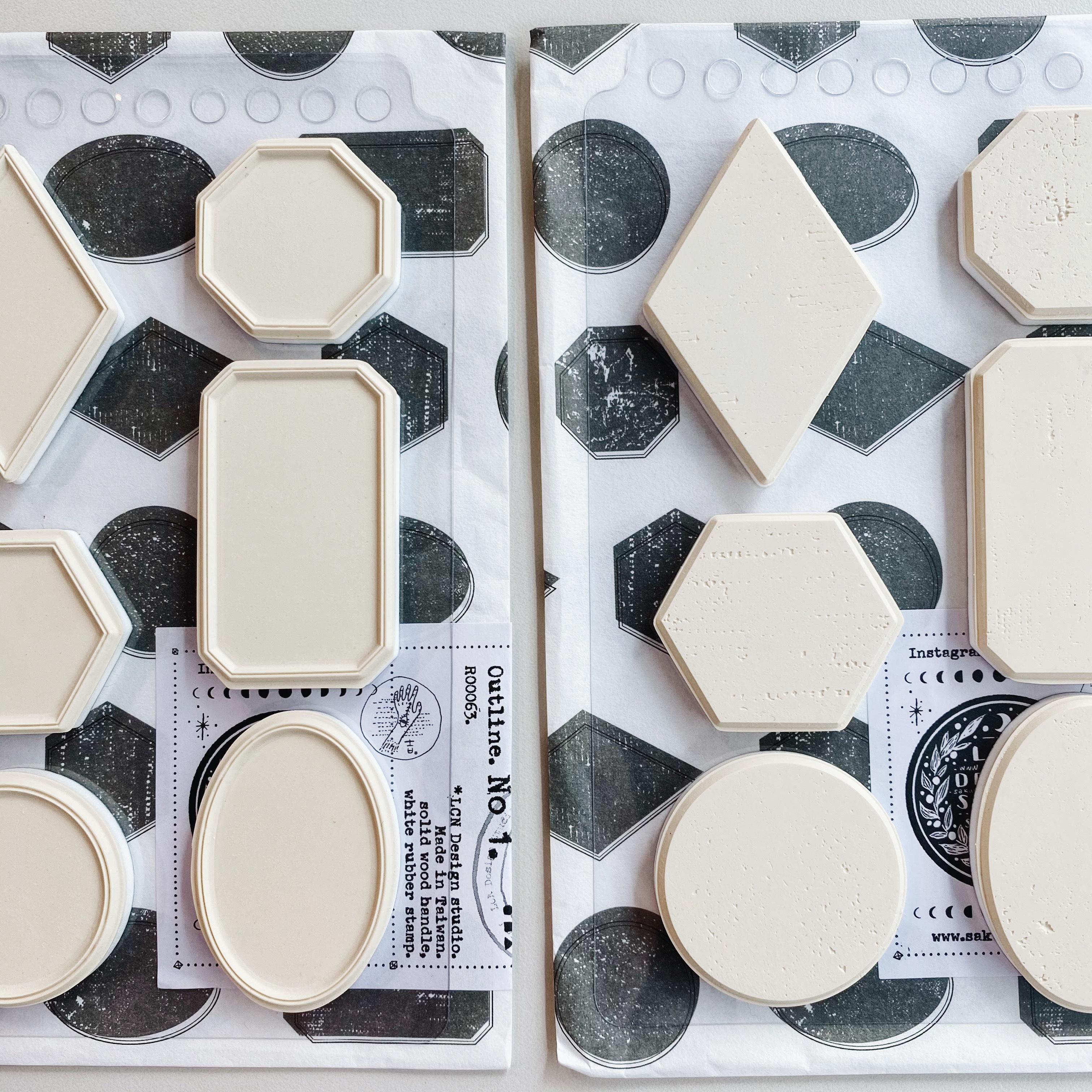 吉 自黏草皮章 1號 - 外框 / 底紋