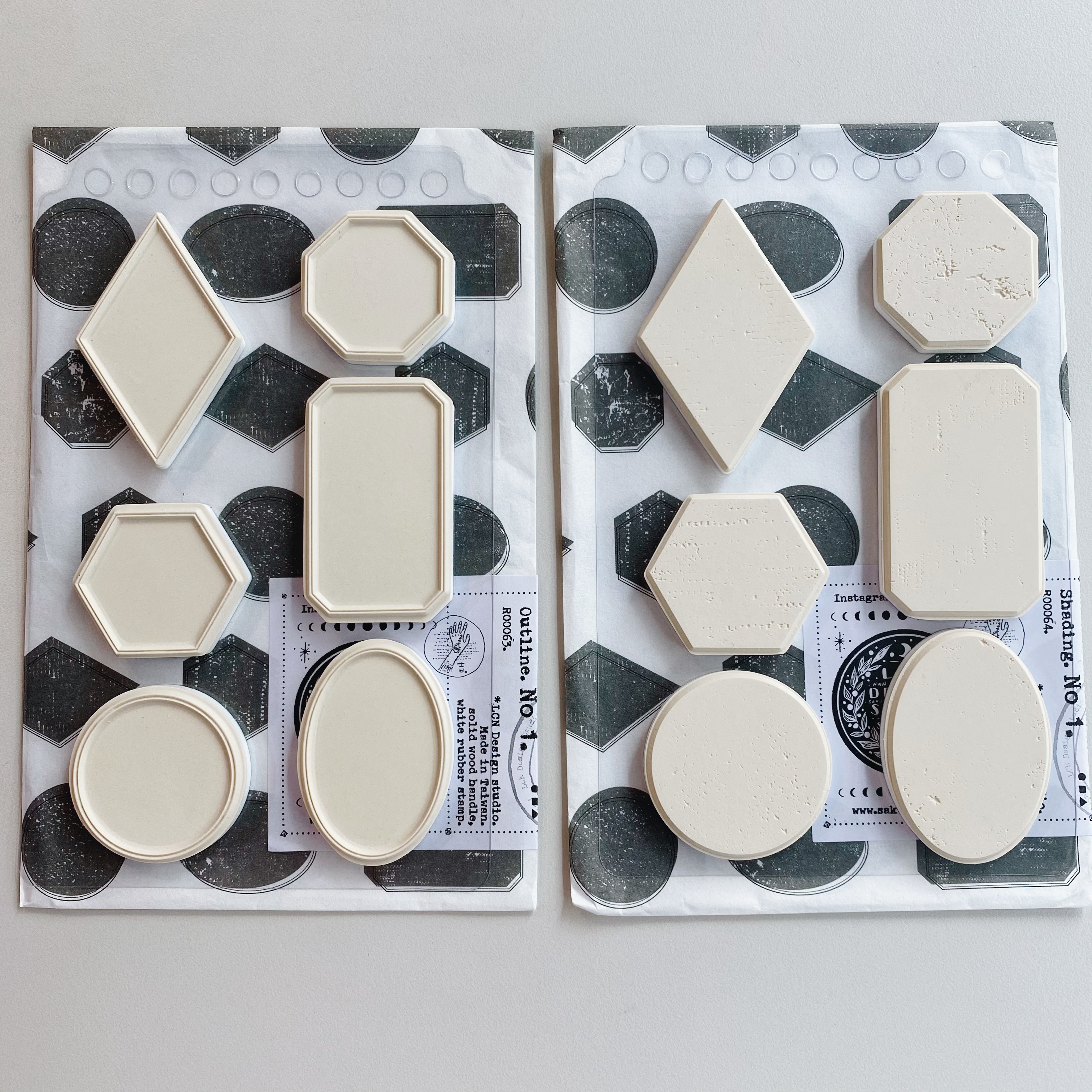 吉 自黏草皮章 1號 - 外框 / 底紋