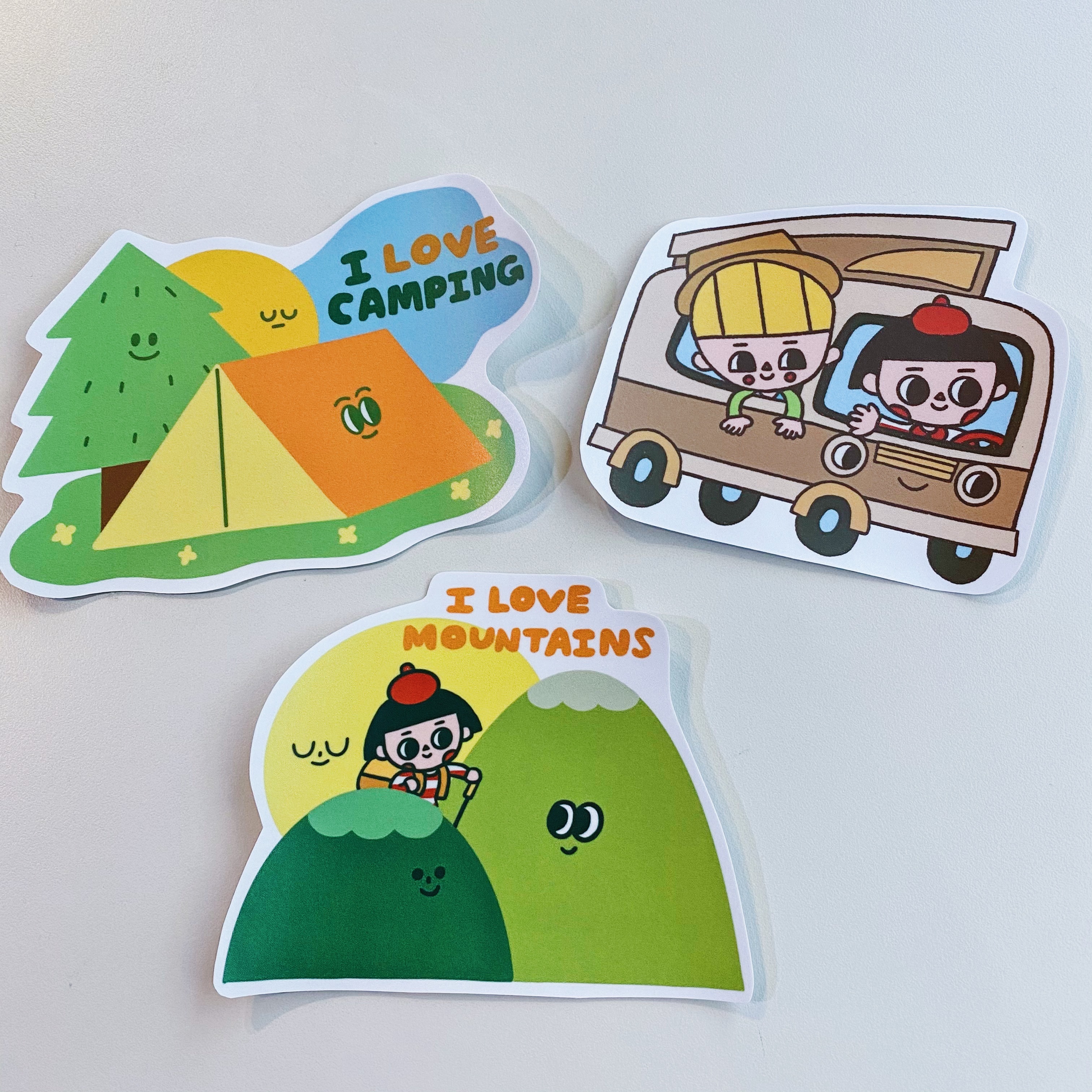 微醺斑比 防水大貼紙 露營生活