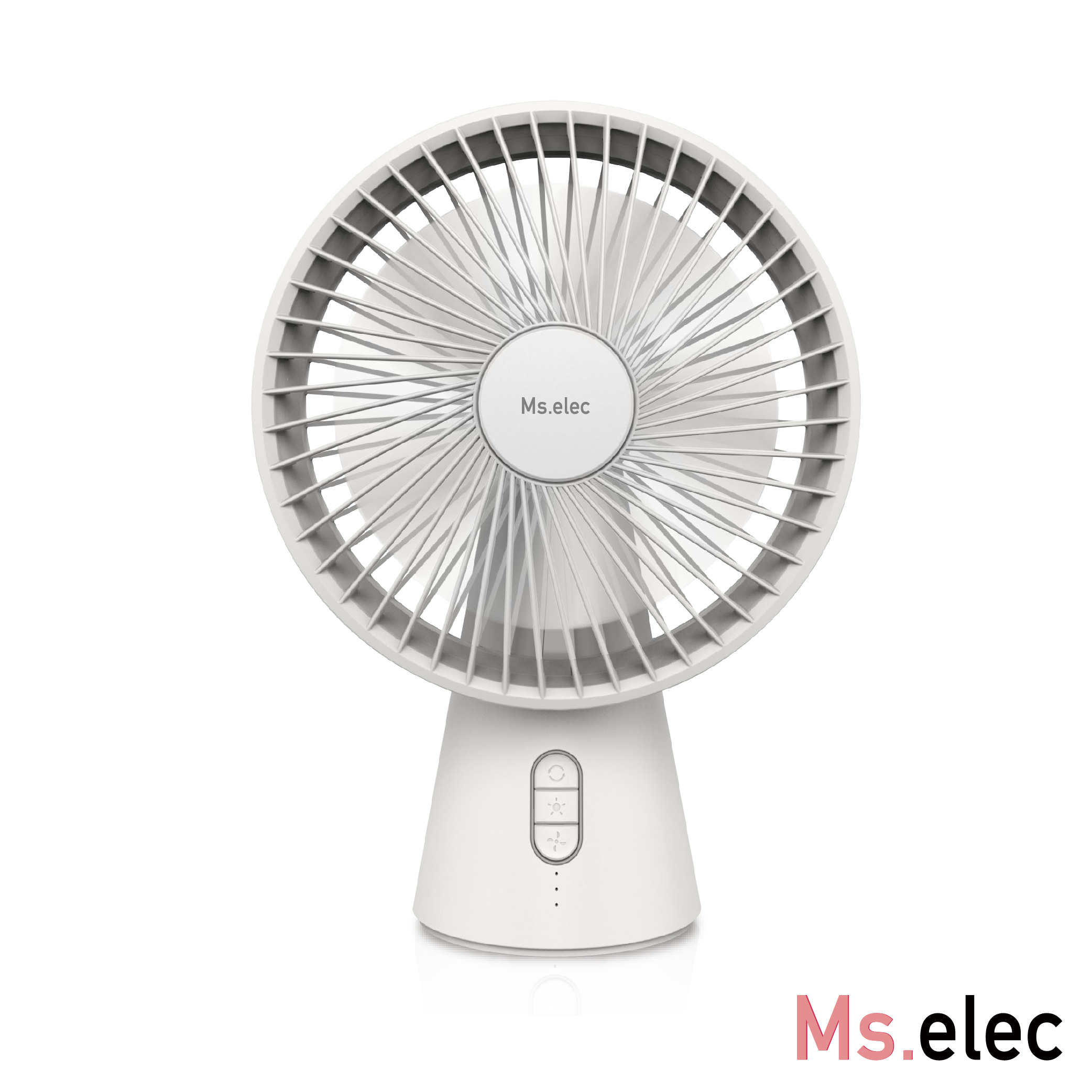 LED循環涼風桌扇 (四段風力/環燈夜光/自由旋轉/舒眠自然風/香薰擴散)