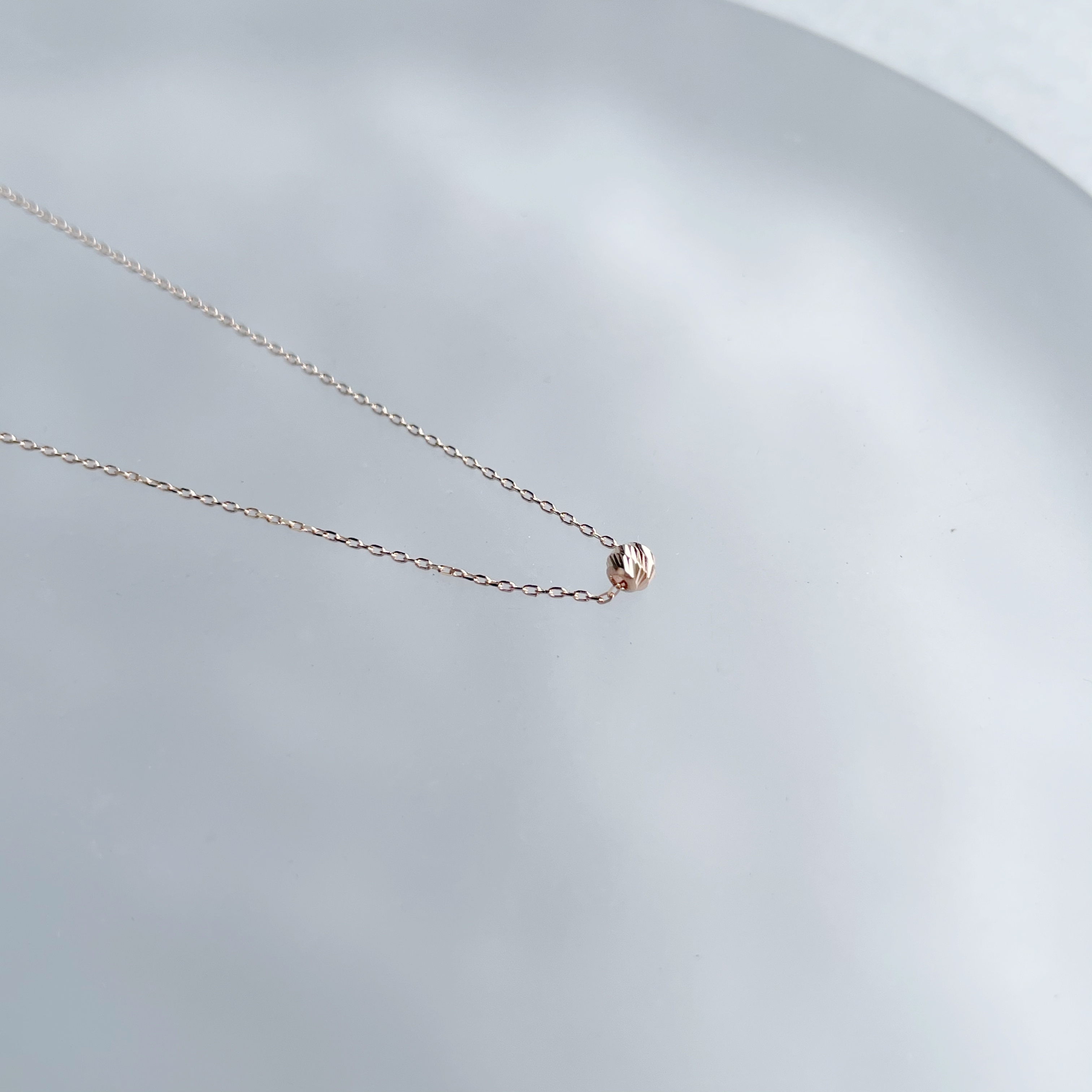 14K Single cutting ball項鍊