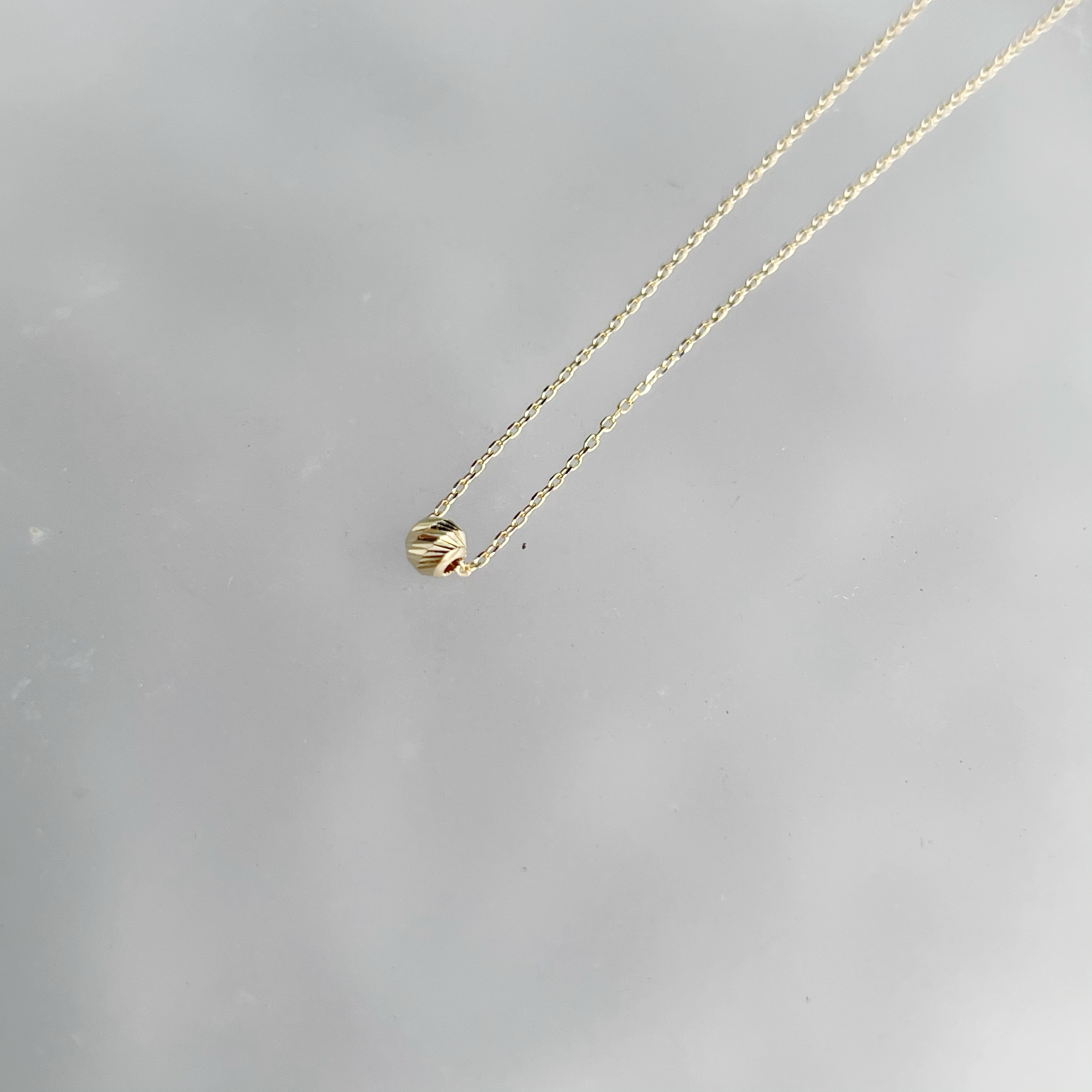 14K Single cutting ball項鍊