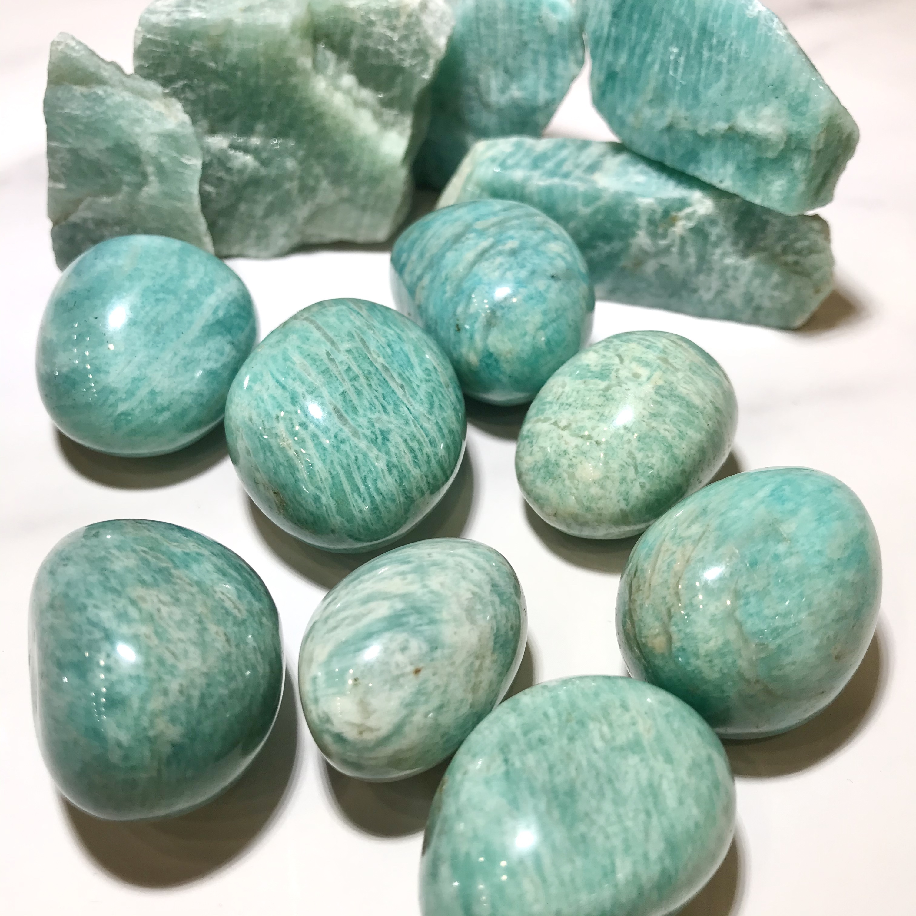 原石05天河石/能量石/珠寶/飾品/純手工/純天然/療癒/冥想/凈化/護身符/健康運