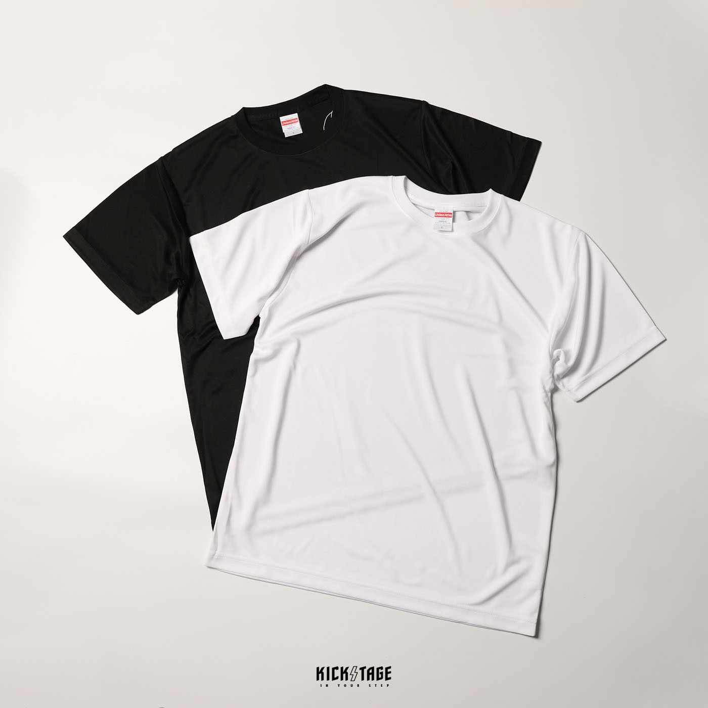 United Athle 4.7oz Dry Silky Touch Tee 黑色 白色 絲綢觸感 吸濕排汗 快乾 短T【508801】