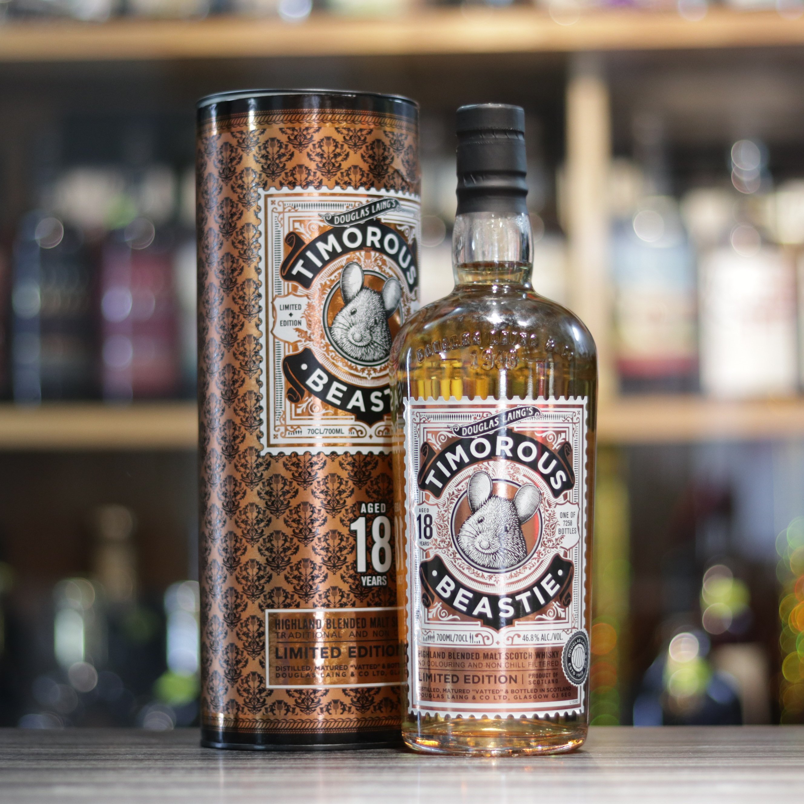 Timorous Beastie 18 Year Old - 70cl/46.8%