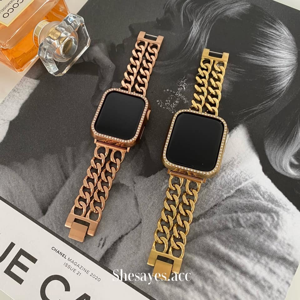 APPLE WATCH不鏽鋼雙鍊錶帶[三色]