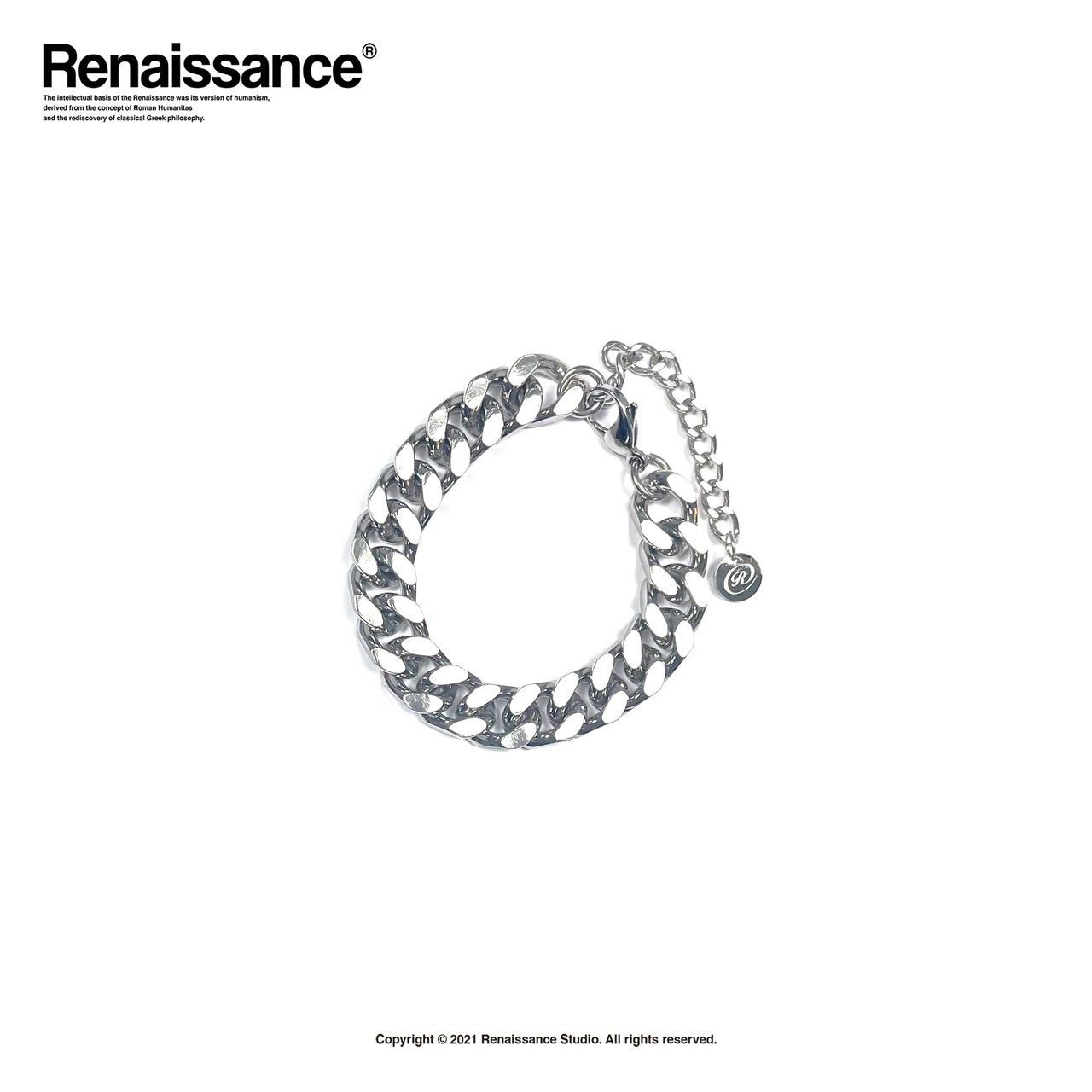 RENAISSANCE 005 鈦鋼古巴手鏈 古巴鍊 Cuban bracelet (man)