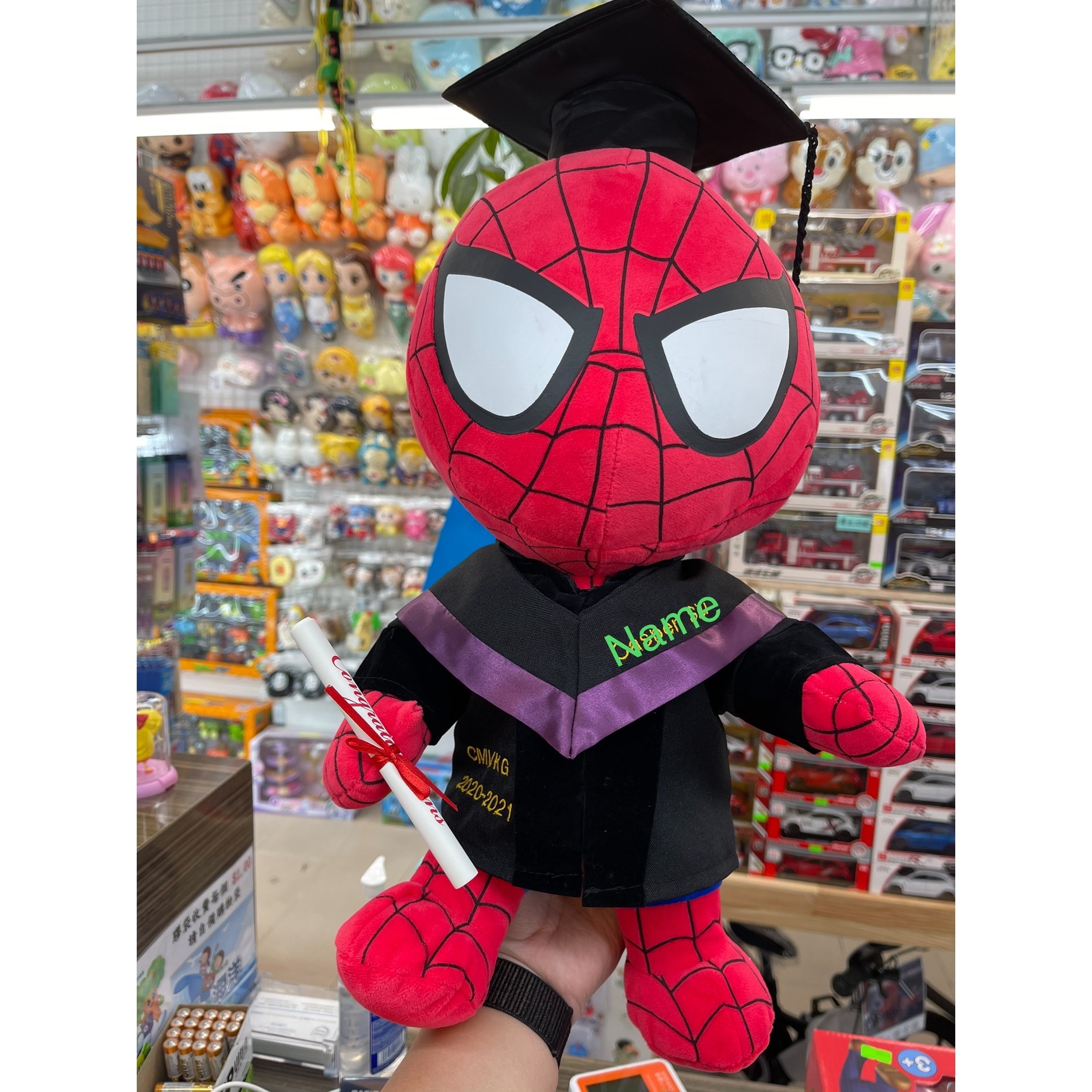 12' 蜘蛛俠畢業公仔