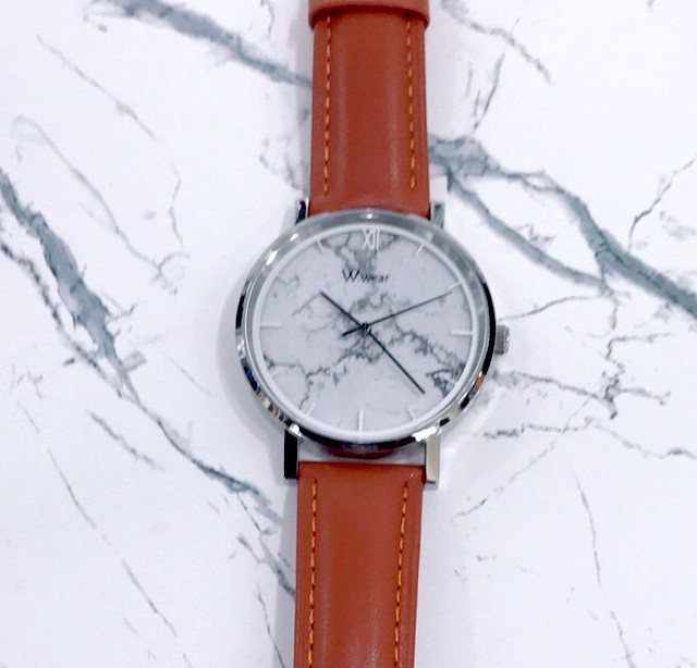 【W.wear】大理石系列-白松石腕錶  M2.5-M4+LC10 (39mm) / M2.5-L4-LC10  (42mm) 現代鐘錶