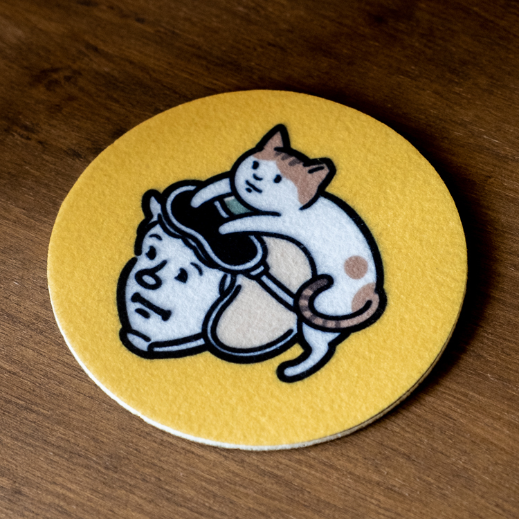 SPPPP｜Flying Boys｜杯墊｜一起騎車兜風去