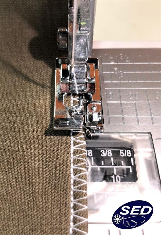 全迴轉縫紉機使用拷邊拷克壓腳(銀9mm)