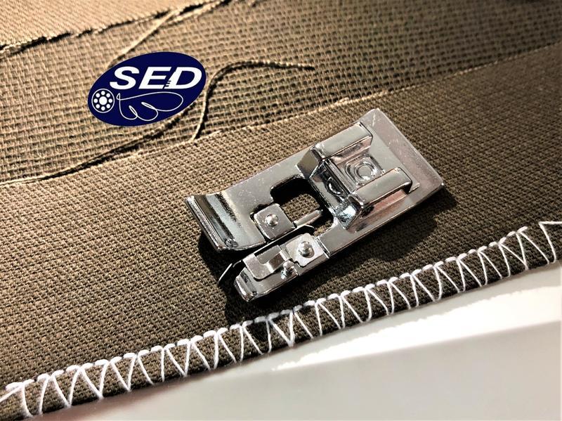 全迴轉縫紉機使用拷邊拷克壓腳(銀9mm)