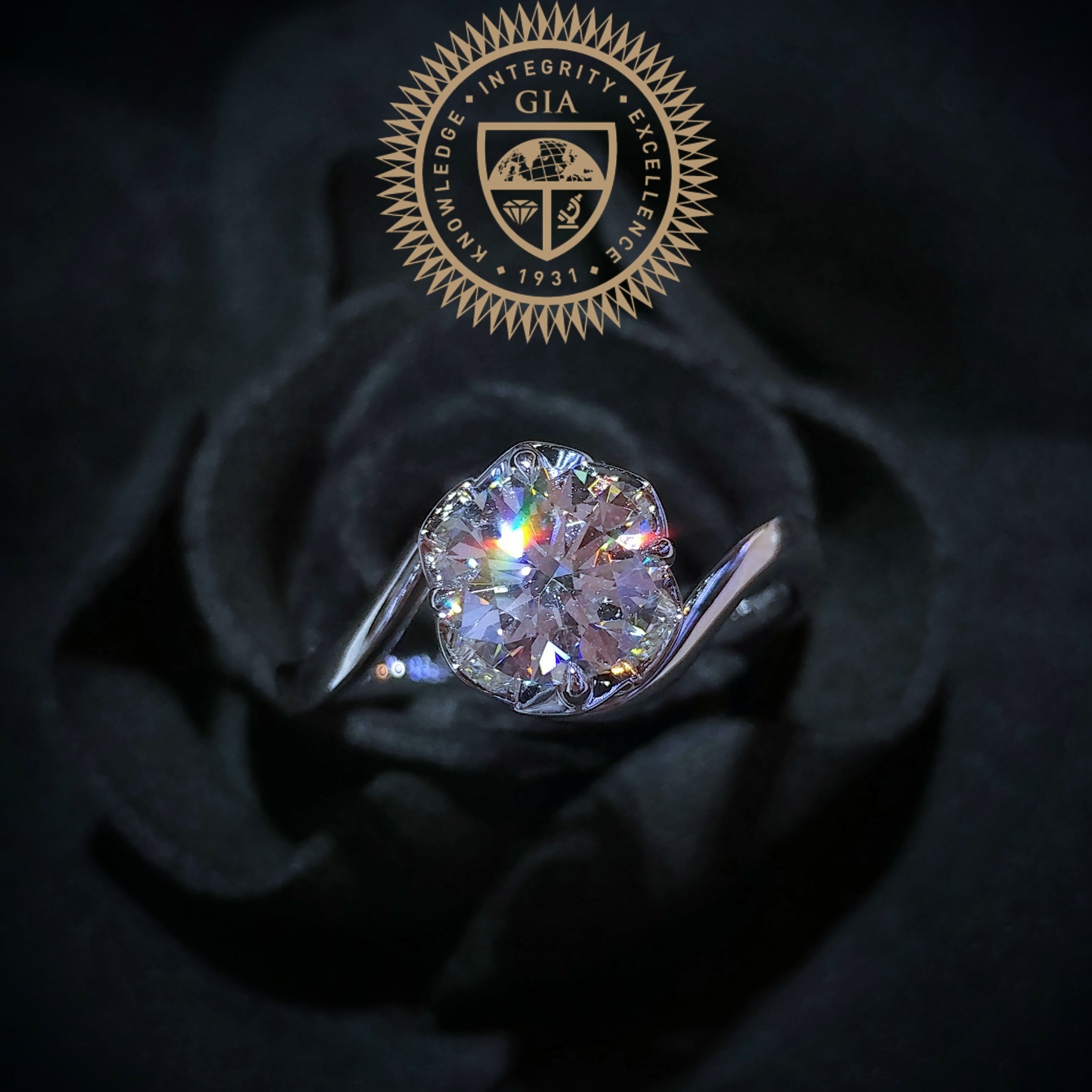 18K White Gold 1.20ct Diamond Ring