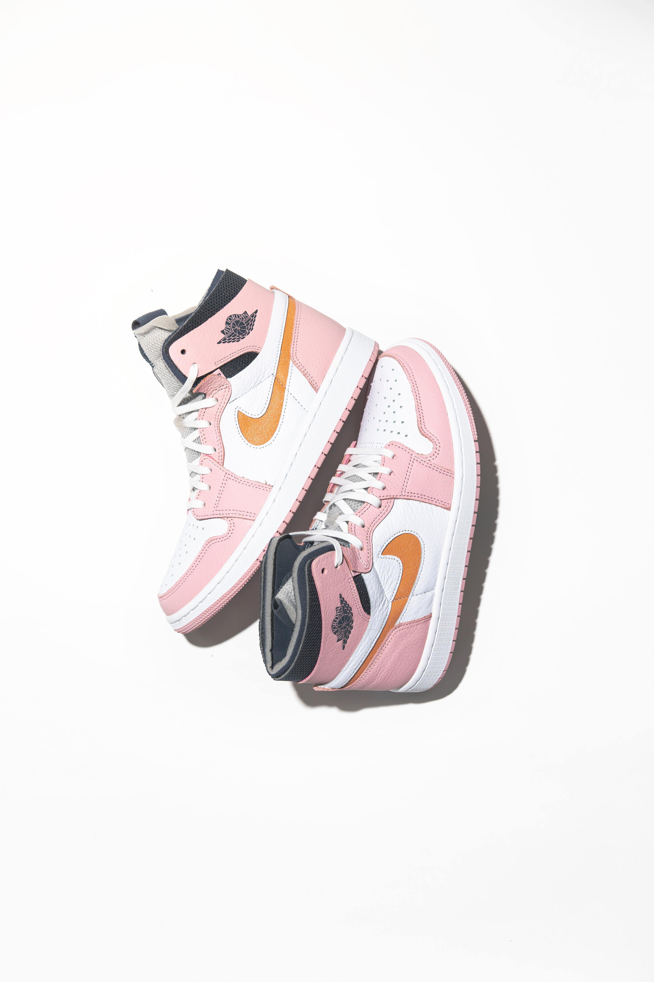 -(A4b)-W AIR JORDAN 1 ZOOM AIR CMFT 粉色橘勾 "PINK GLAZE"-CT0979 601