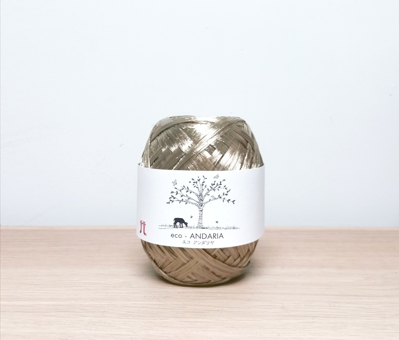 !! NEW !! 日 本 天 然 纖 維 金 屬 色 糸 Hamanaka Eco Andaria