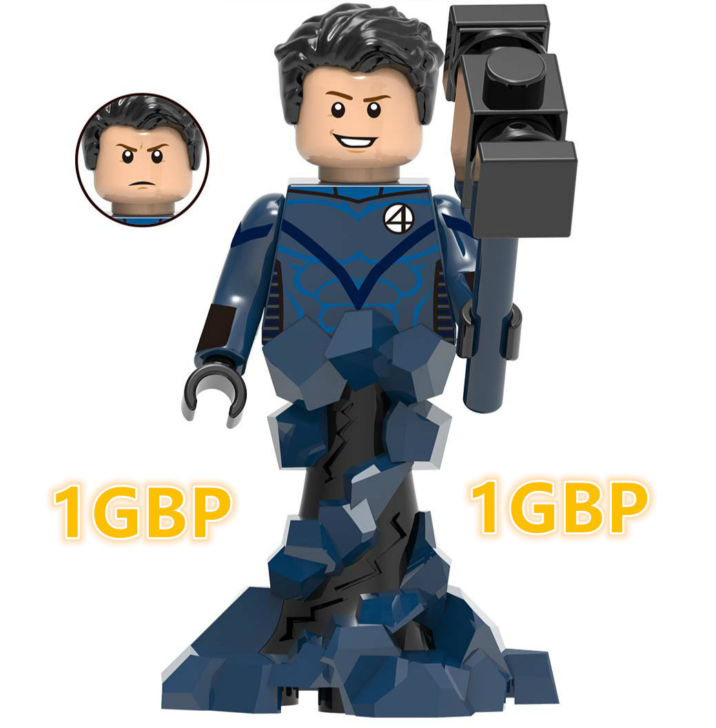 1gbp Mister Fantastic Dc Minifigs Minifigure Fit Lego