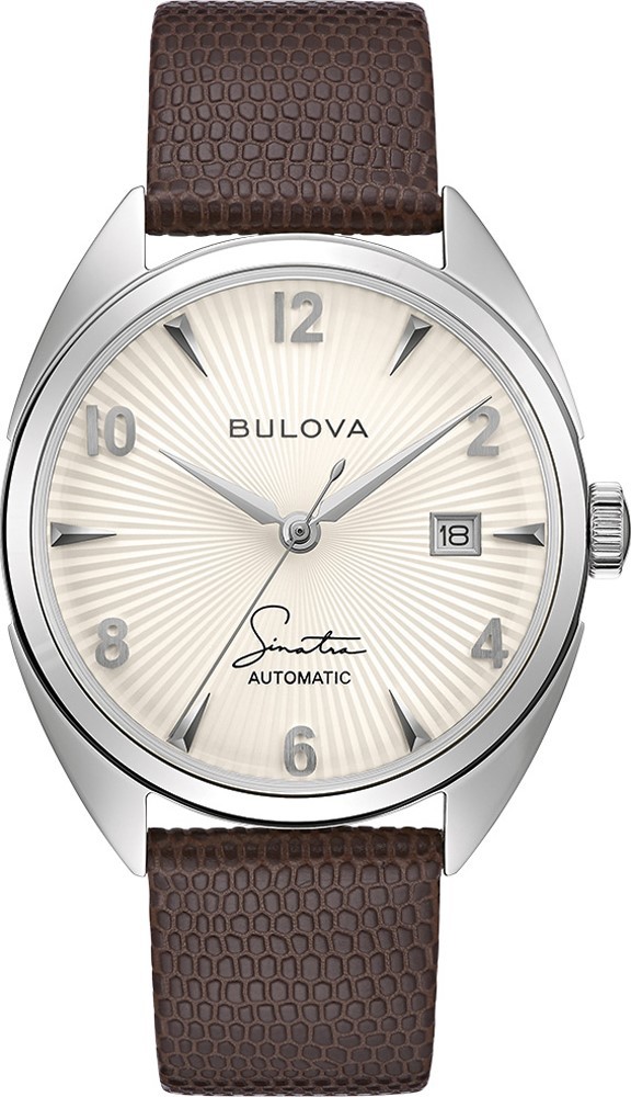 萬年鐘錶 - BULOVA 寶路華 法蘭克·辛納屈 Frank Sinatra  特別版限量機械男錶  96B347  錶徑 40MM