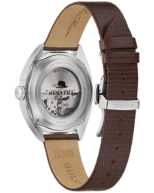 萬年鐘錶 - BULOVA 寶路華 法蘭克·辛納屈 Frank Sinatra  特別版限量機械男錶  96B347  錶徑 40MM