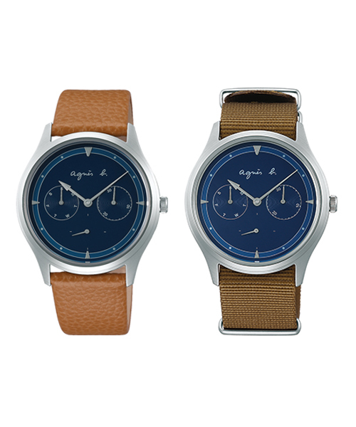 萬年鐘錶 - agnes b.  休閒雅痞中性錶  VD75-KYF0J /  BP6024X1  錶徑37.5MM