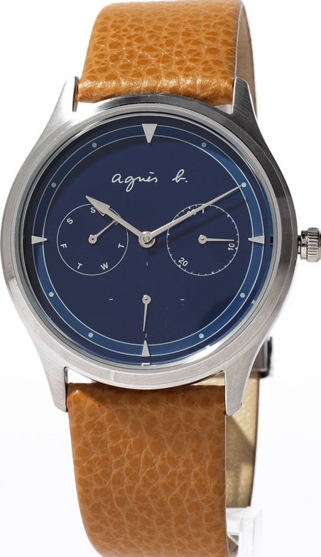 萬年鐘錶 - agnes b.  休閒雅痞中性錶  VD75-KYF0J /  BP6024X1  錶徑37.5MM