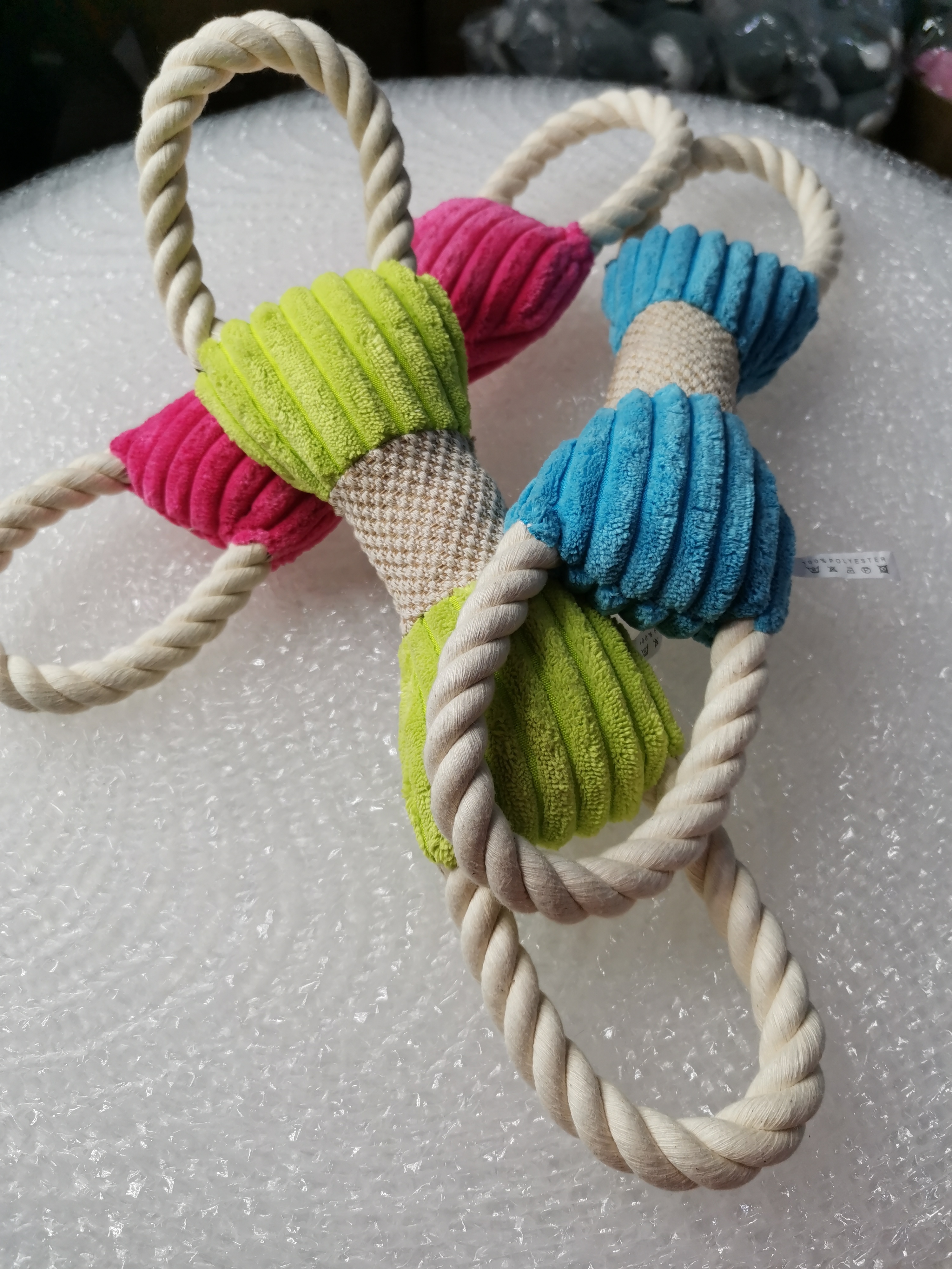 双结大棉绳发声玩具