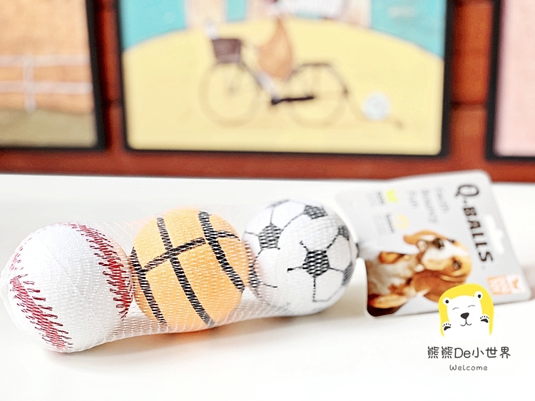 Q-MONSTER 3个弹力球 足球 网球  篮球