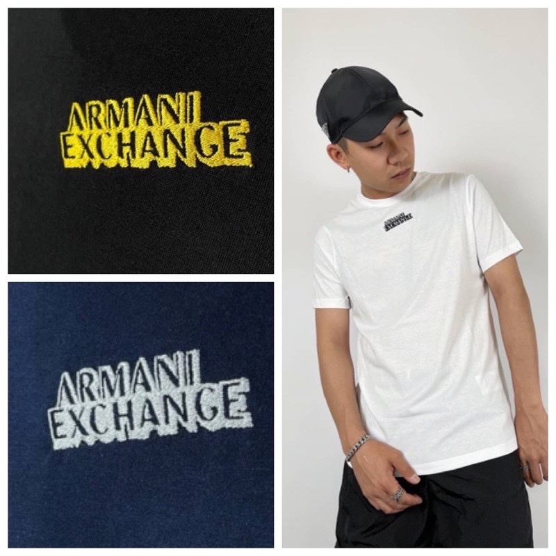 Armani Exchange AX 胸前小字母 短袖T恤 短T