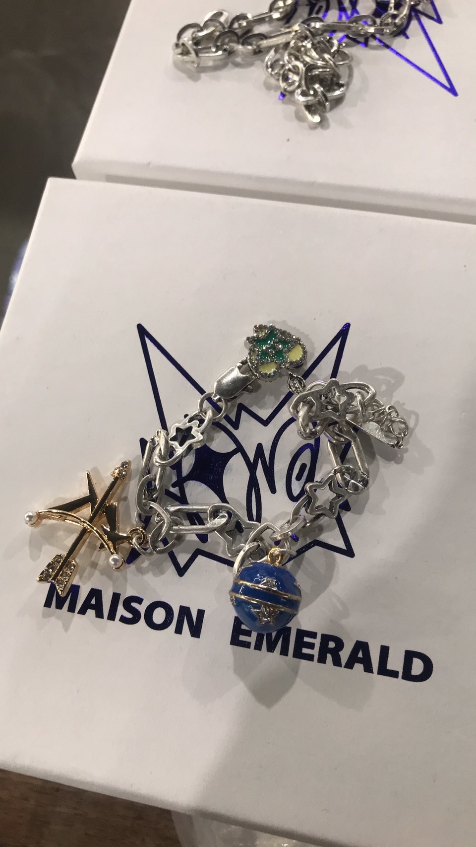 MAISON EMERALD 經典款 星球 愛心 弓箭 手鍊