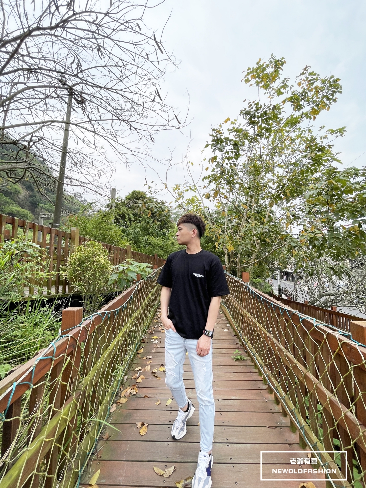 『熱銷到貨』重磅淺刷白破壞貓鬚牛仔小直筒褲！