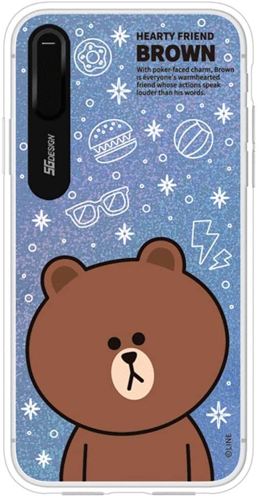 iPhone Xs Max Line Friends Brown Graphic Light Up Case