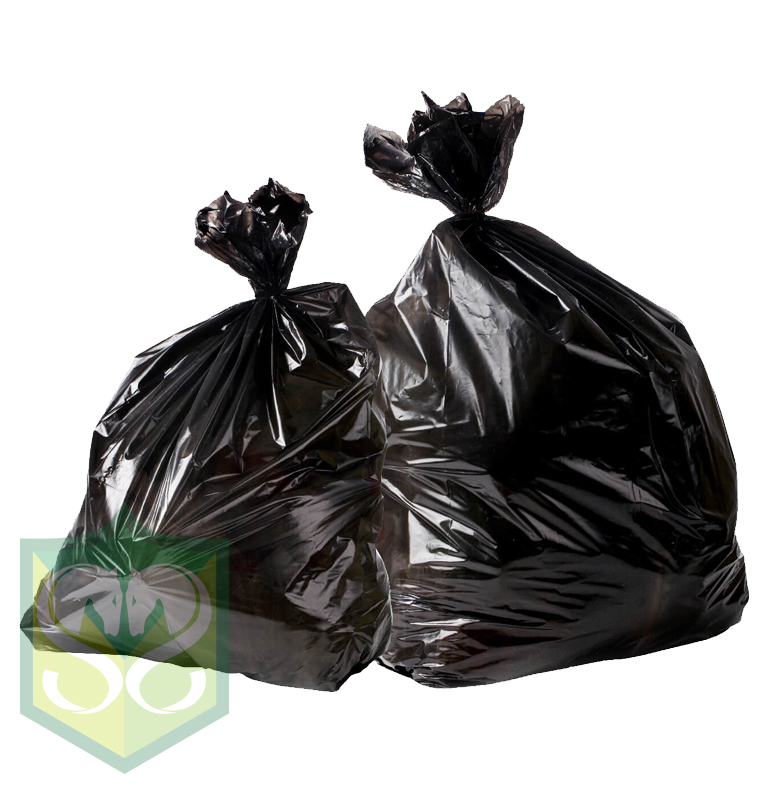 Black Plastic Bin Bag (36x48")