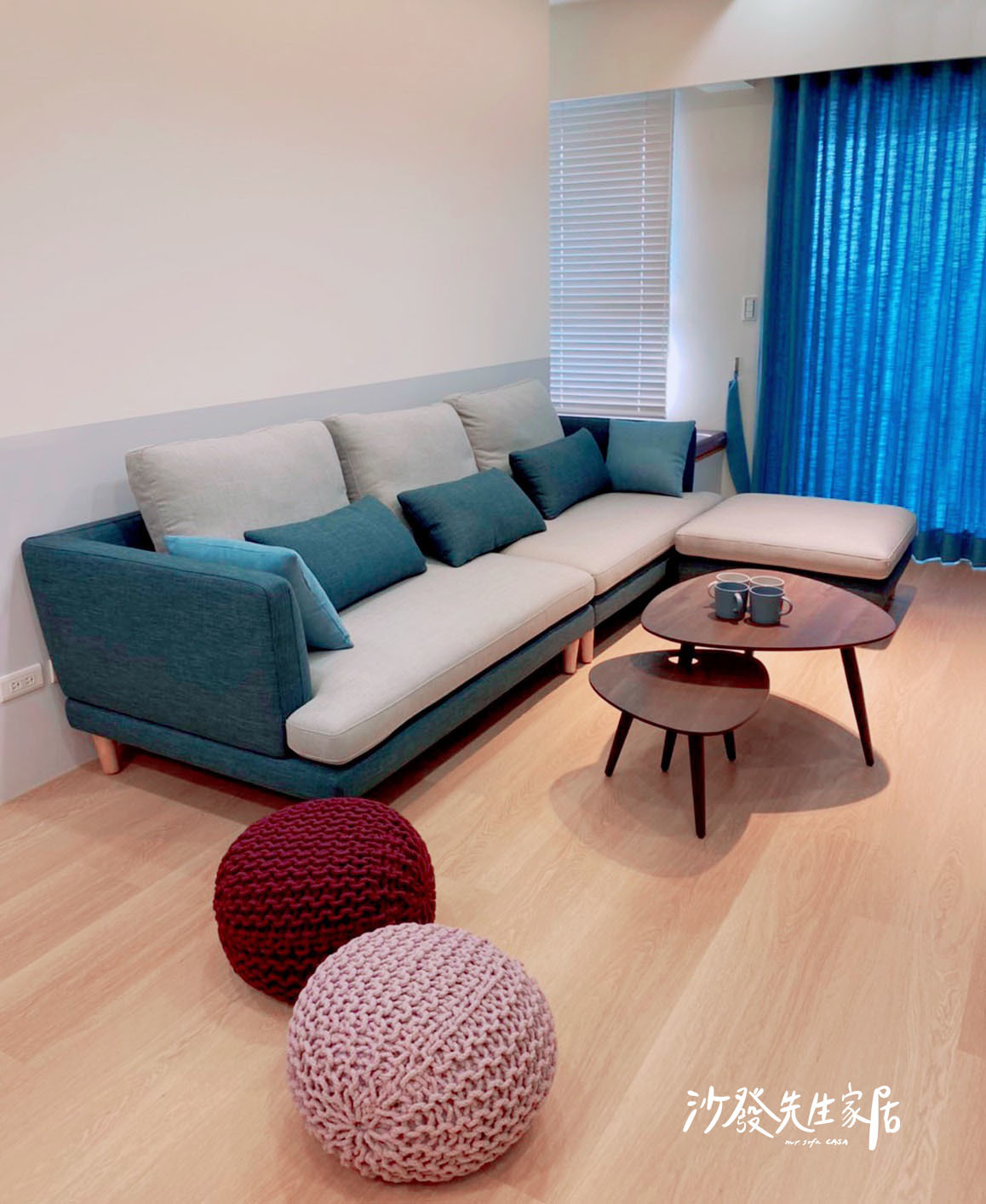 艾利斯沙發有著特殊的外觀造型，全身上下都可進行客製化修改