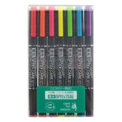 Zebra 斑馬牌 Optex Care套庄螢光筆7色 WKCR1-7C