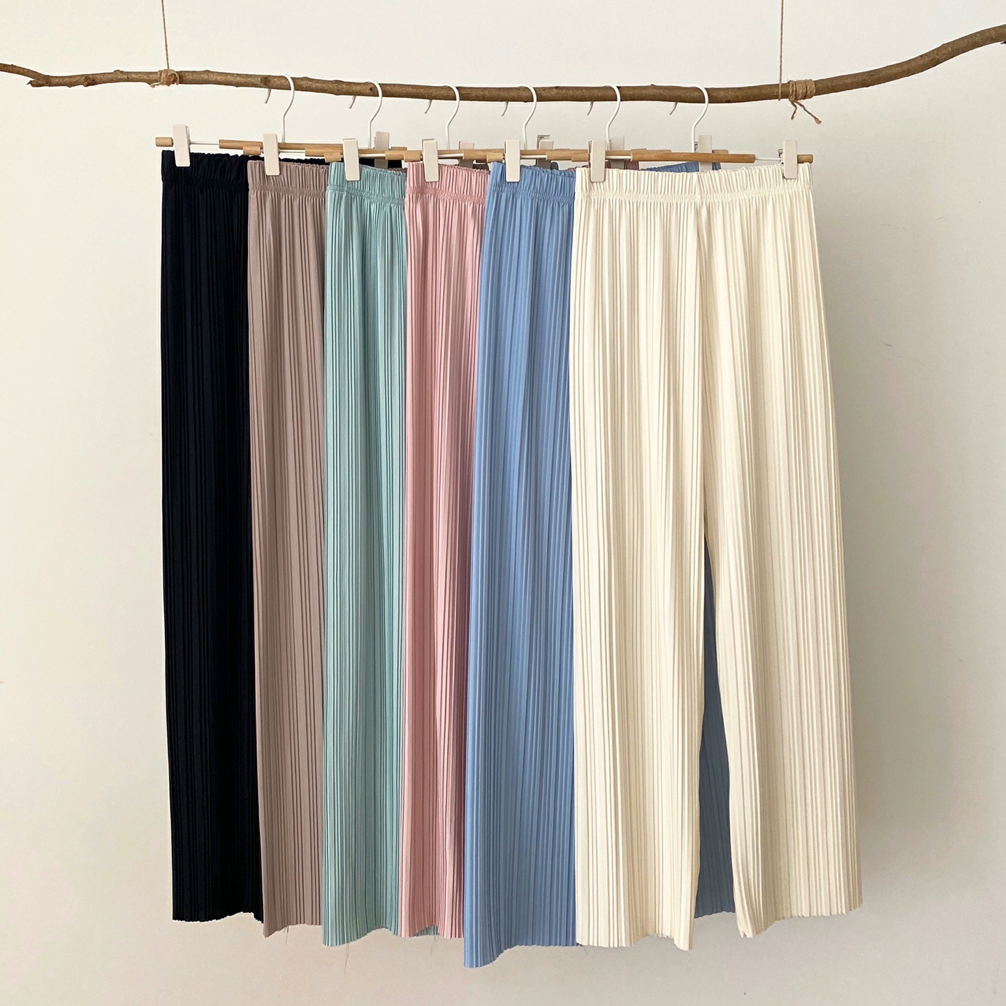 韓國製🇰🇷PT05 清涼感皺褶直筒寬鬆長褲