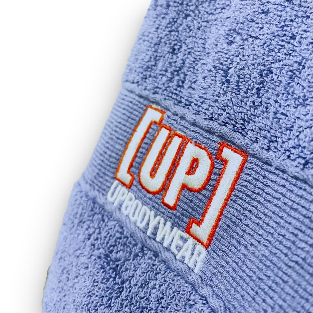 100% 純綿運動毛巾 - 淺灰藍